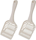 Petmate Litter Scoop for Cats,Jumbo Size,Bleached Linen,(Pack of 2)