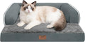 Small Dog Bed and Cat Sofa Waterproof Orthopedic Dog Beds for Small Dogs Cat Bed Comfy Pet Couch Sofa Beds with Washable Removable Cover & Non-Slip Bottom