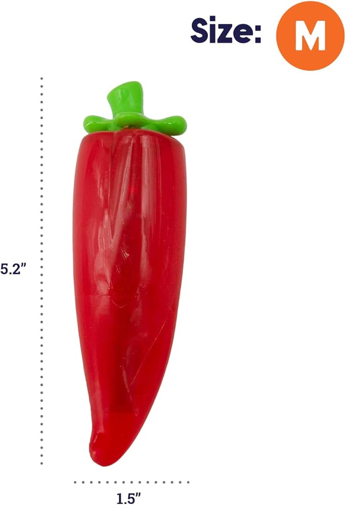 Petstages Crunch Veggies Pepper Dog Chew Toy, Medium