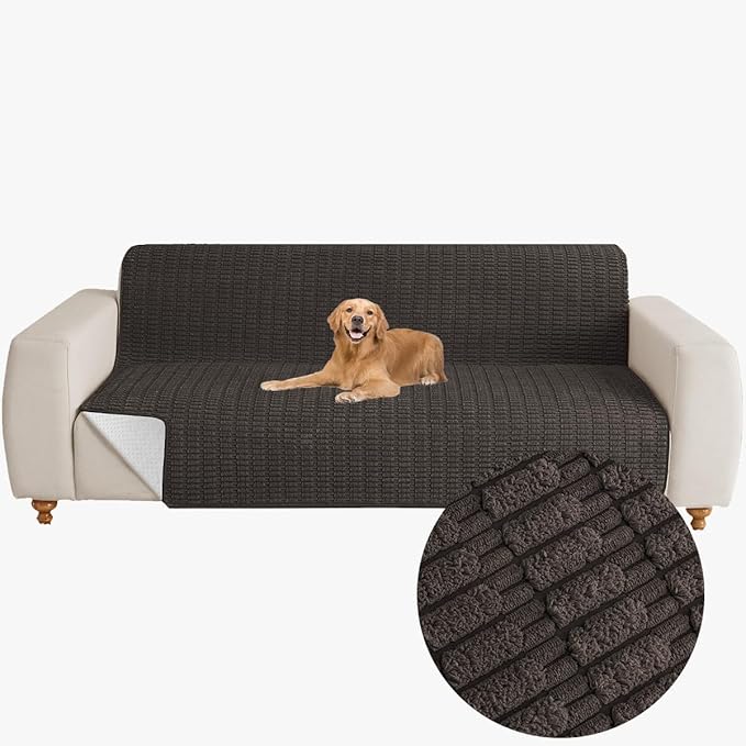 Muamar Dog Bed Cover Sofa Protector,Anti Slip Waterproof Sofa Covers for Living Room Couch Covers,Sofa Mat,Seat Cover, Dog Mat,Pet Pad for Furniture Bed Sofa Protector 1 Piece (60x82 inch, Coffee)