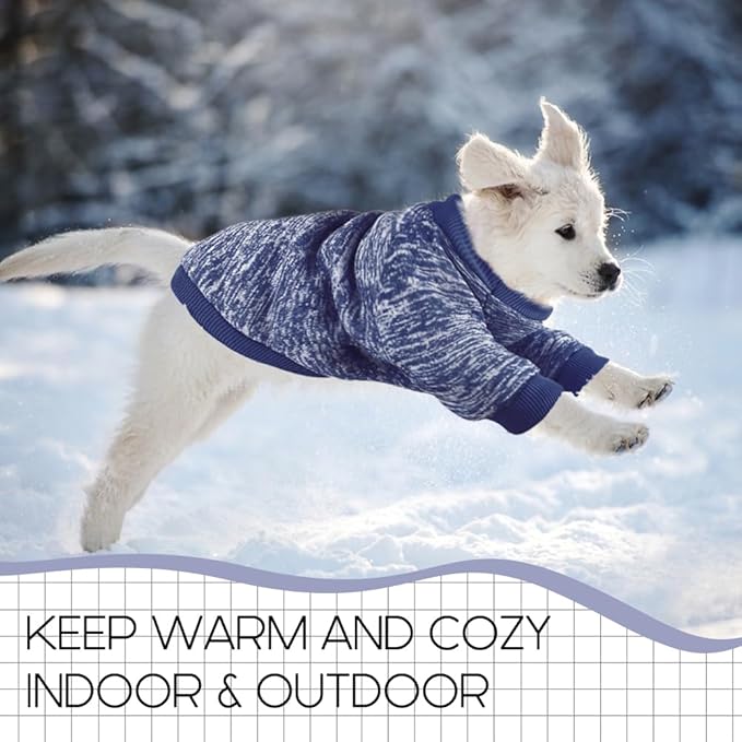 1 Pc Dog Sweaters for Small Dogs Girl Boy Winter Fleece Clothes Warm Soft Dog Sweatshirt Outfit for Dogs Cats Pet Apparel
