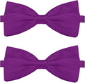 KOOLMOX Purple Dog Bow Ties Large Dogs, Adjustable Dog Collar Bow Tie for Medium and Large Dogs Cats Pets Wedding Birthday Graduation Holiday Homecoming Costumes Grooming Bow, 2-Pack