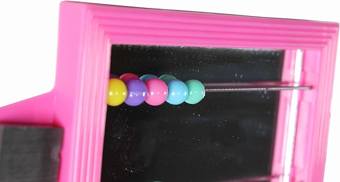 Penn-Plax Bird Life - Mirror with Beads Toy | Easy to Attach to Any Bird Cage | Keep Your Birds Entertained and Stimulated (BA507)