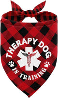 Dog Bandana, Therapy Dog Please Pet Me with, Dogs Scarf Classical Printing, Dogs Scarf Accessories, Doggy Kerchief Pet Kerchief, Christmas Birthday Thanksgiving Doggy Gift A05