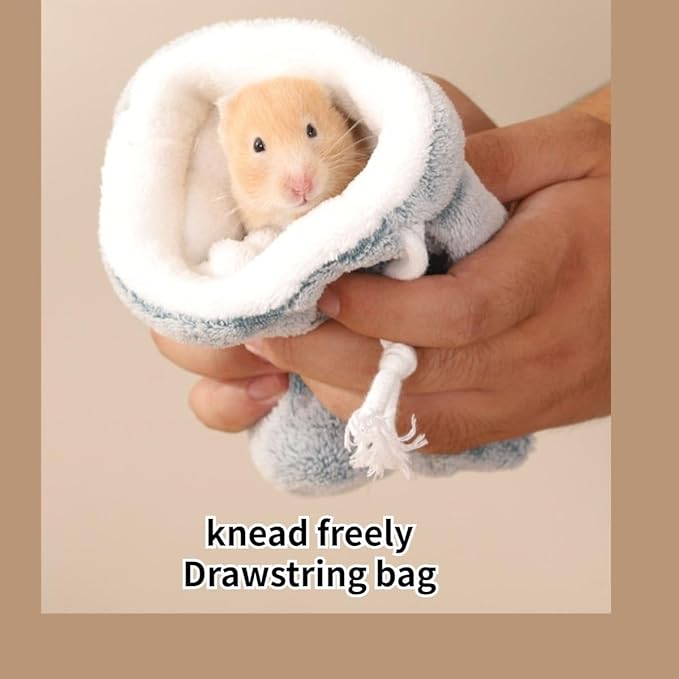 Sugar Glider Bonding Pouch Carrier Bag, Small Animals Sleeping Pouch Bag with Breathable Vent and Drawstring, Portable Travel Bag for Sugar Glider Rat Squirrel Guinea Pig Birds Parrot (Pink)