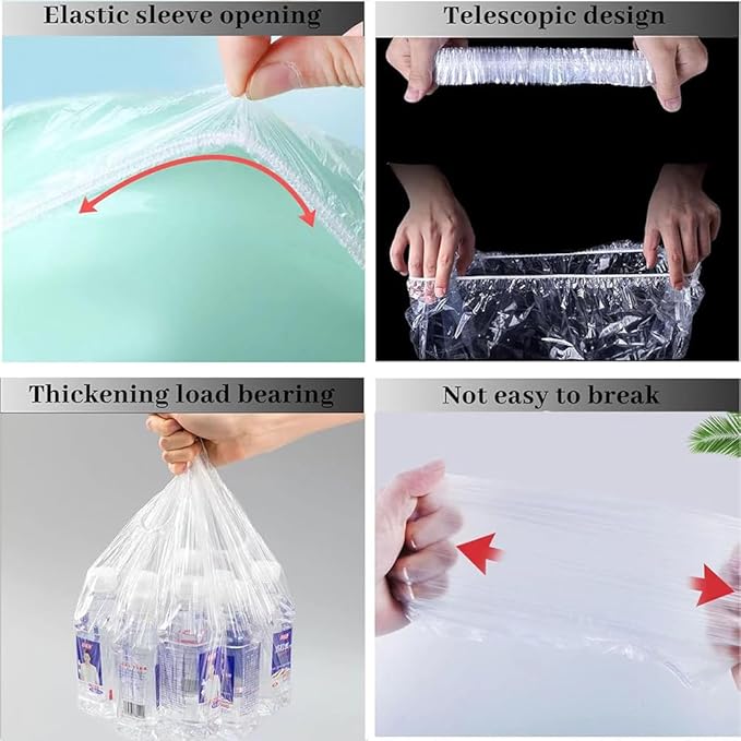 Disposable Rabbit Cage Liner Bag with Elastic,Portable Large Size Pet Litter Box Tidy Bags,Small Animal Universal Toilet Film for Bird Hamster Cat Hedgehog,50 Pieces