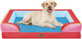 Comfort Expression Orthopedic Dog Bed for Extra Large Dogs 42x30 Inch, Waterproof Egg Crate Foam XL Pet Bed with Removable Bolsters, Dog Couch with Washable Cover & Non-Slip Bottom, Los Angeles