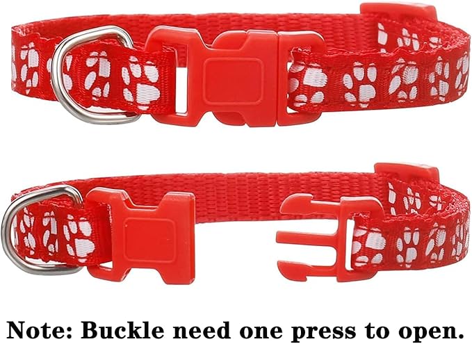 12 Pack Puppy Collars for Litter, Adjustable Puppy ID Collars Soft Nylon Whelping Collars for Newborn Litter Pets