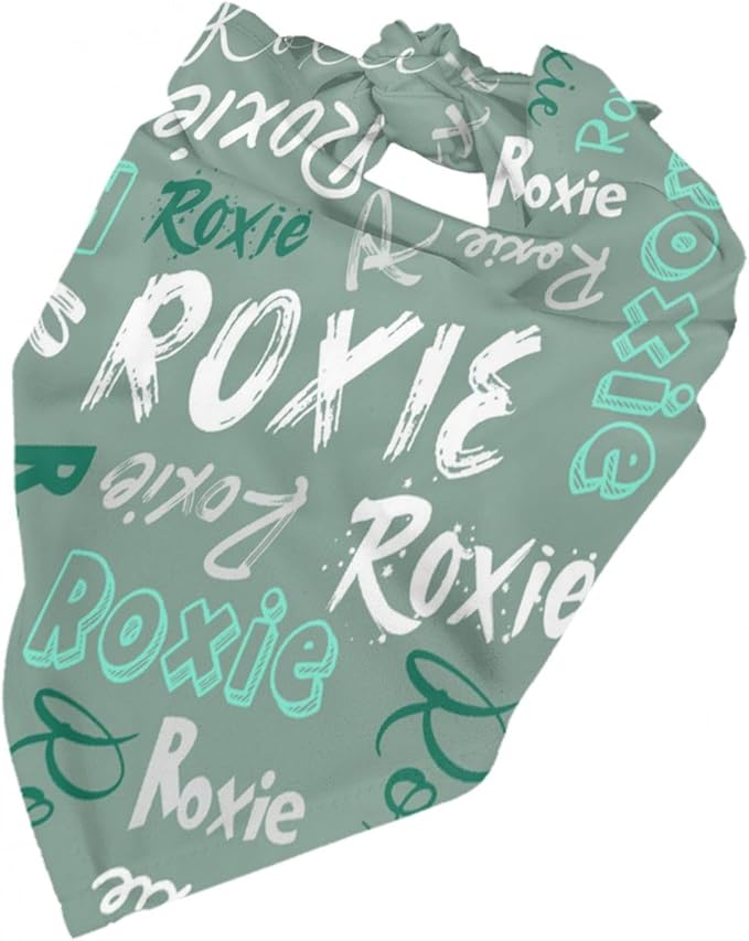 Custom Pet Scarf Personalized Dog Bandana with Name Personalized Add Your Text Bibs Triangle Head Scarfs Gift for Small Medium Large Dogs Cats Baby Puppy Pets Accessories