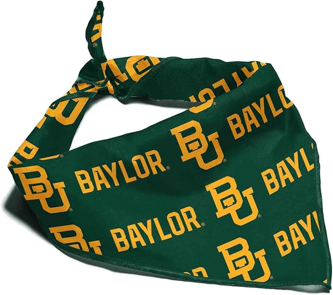 Baylor Bears Officially Licensed Bandana for Dogs and Cats | Fits Pets Great Gift Idea | Easy-to-Tie (Large, 28")