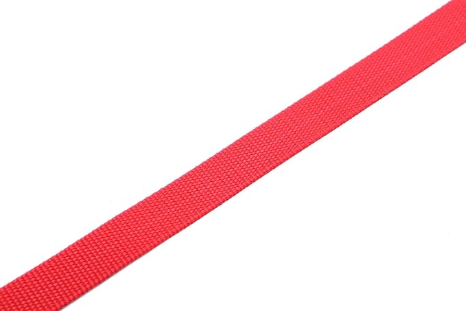 Adjustable Nylon Dog Collar, pet Collar 1 Inch 3/4 Inch 5/8 Inch Wide, for Large Medium Small Dogs（3/4 Inch, Red）