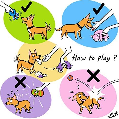 CHIWAVA 4 Pack 2.4" Squeak Latex Puppy Dog Toy Ball Sports Balls Sets Fetch Interactive Toy for Small Dogs
