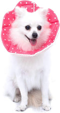 Adjustable Dog Cat Cone,Soft Recovery Cat Cone Collar,Dog Protective Collar for Cats Surgery,Pink,Small,Medium (Pink, Medium)