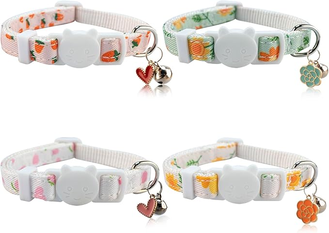 Yizepet Cat Collars with Bells, Breakaway Kitten Collar, Cute Kitty Collar, Pet Supplies Accessories