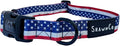 ShawnCo Dream Walk Dog Collar- Premium, Adjustable and Comfortable Pet Collar for Small, Medium, Large and Extra Large Dogs (L, Stars and Stripes)