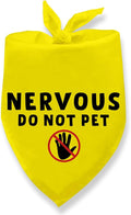 Nervous Do Not Pet Dog Bandana, Nervous Anxious Dog Bandana No Hand Sniffs Gift for Dogs Lover Pet Scarf for Boy & Girl for Small and Medium Cat Dogs
