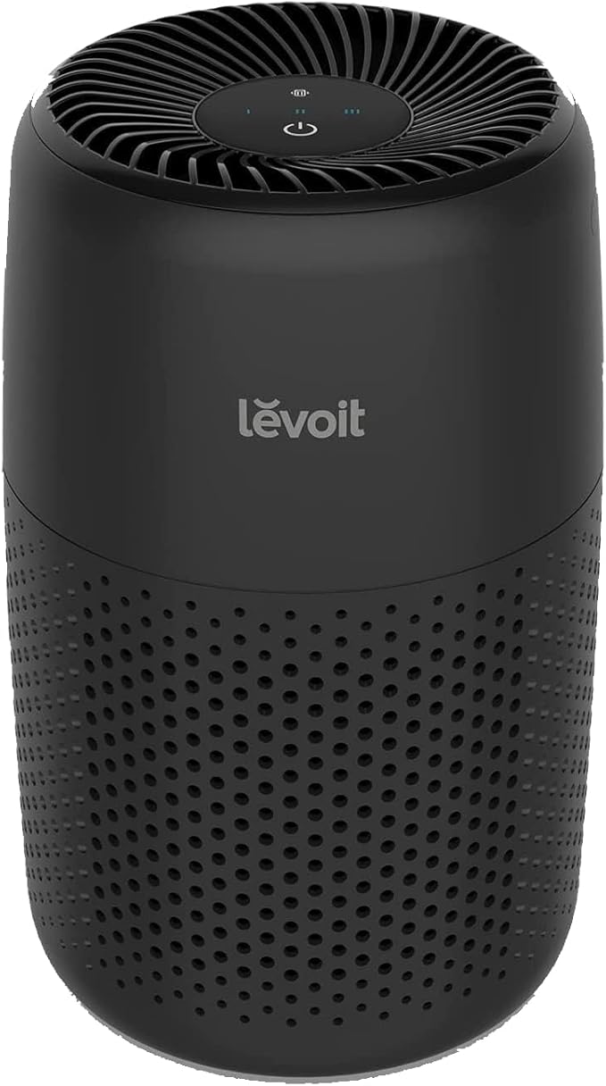 LEVOIT Air Purifiers for Bedroom Home, AHAM VERIFIDE, 3-in-1 Filter with Fragrance Sponge for Better Sleep, Filters Smoke, Allergies, Pet Dander, Odor, Dust, Office, Portable, Core Mini-P, Black