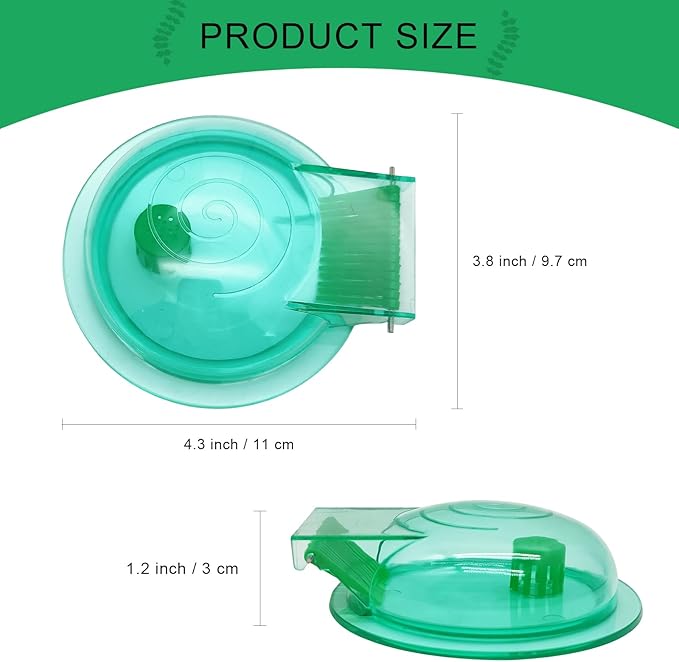 Aquarium Snail Trap, Plastic Snail Catcher for Freshwater Fish Tank Green Snail Catch Box Snail Removal Supplies Aquarium Cleaning Spare Parts Accessories