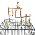 PINVNBY Bird Playground Parrot Play Gym Parakeet Cage Play Stand Wooden Perches Playpen Ladders Conure Chewing Climbing Swing Toy Birdcage Accessories for Small Cockatoo Cockatiel Lovebirds Budgie