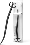 UNS Aquascaping Tools - Stainless Steel, Rust Resistant, Freshwater Planted Tank, Saltwater Reef Aquarium Maintenance Accessory - Trimming Stems & Carpets, Coral Cutting - Wave Scissors, Black
