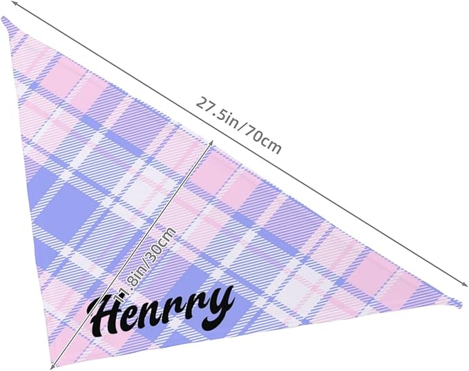Custom Pet Scarf Personalized Dog Bandana with Name Personalized Add Your Text Bibs Triangle Head Scarfs Gift for Small Medium Large Dogs Cats Baby Puppy Pets Accessories