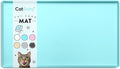 CatGuru Cat Food Mat, Small & Large Pet Feedingd Mat, 100% Waterproof Cat Mats for Food and Water, Silicone Mats for Pet Bowls, Non-Slip Placemat for Water Bowl or Fountain (Small, Aruba)