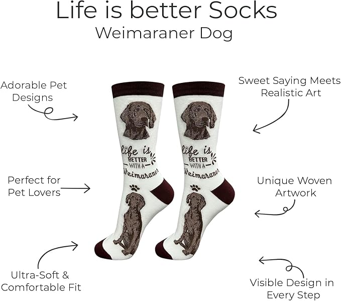 E&S Pets Pet Lover Socks - Dog & Cat Socks - Unisex Novelty Gifts
