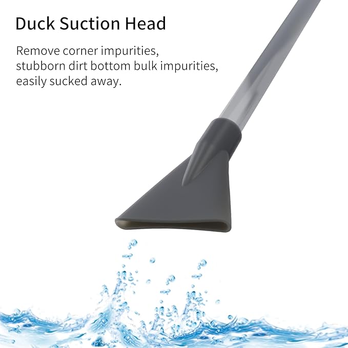 Aquarium Siphon Vacuum Cleaner for Gravel and Sand, Fish Tank Vacuum Gravel Cleaner, Manually Fish Tank Water Changer
