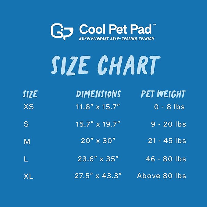 The Green Pet Shop Cool Pet Pad - Extra Large, Sage Grey - Self-Cooling, Pressure Activated Mat for Dogs & Cats from 80+ lbs - Non-Toxic Gel, No Water Needed