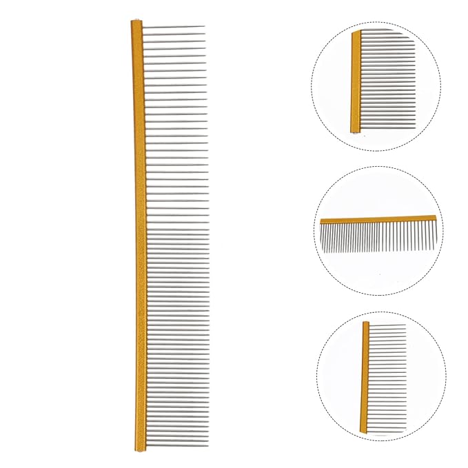 POPETPOP Ergonomic Pet Comb for Dogs Cats Grooming Tool Portable Wear-resistant Material