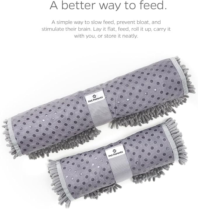 Pet Parents Forager Mats & Slow Feeder Dog Bowl - Snuffle Mat with SoftSnout & Non-Slip Backing (Forest 19")