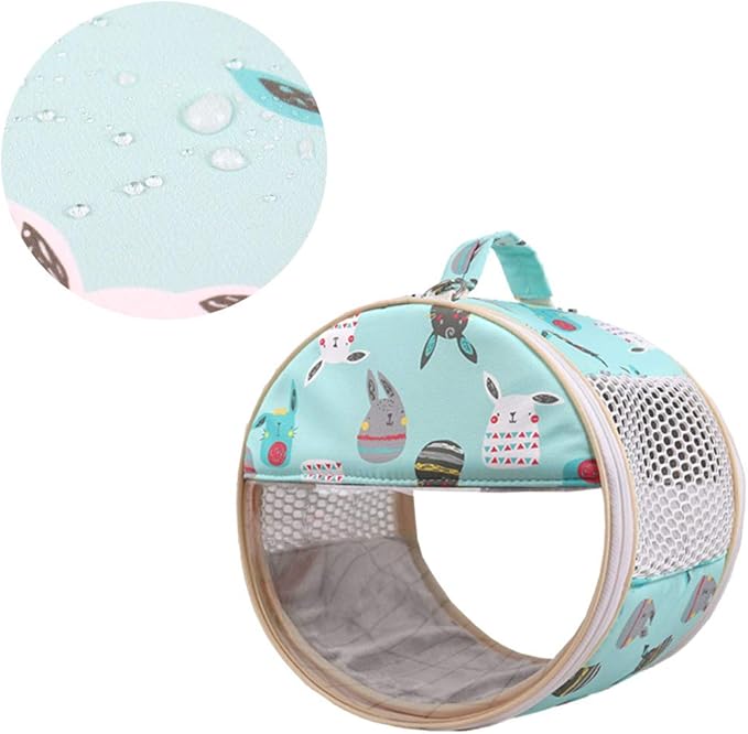 Small Pet Carrier Bag Portable Travel Carrier for Hamster Rat Baby Guinea Pig Sugar Glider Hedgehog Small Birds (M, Pink)