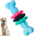 Puppy Chew Toys for Teething, Durable Dog Chew Toy for Aggressive Chewers, Tough TPR Rubber Bone Toy for Small & Medium Dogs, Teeth Cleaning & Anxiety Relief(Blue)