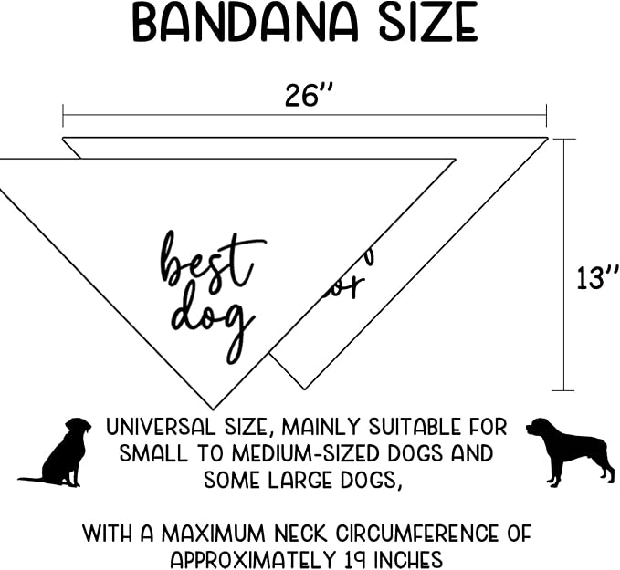 Wedding Gifts pup of Honor Best Dog Bandana Pet Scarf Wedding Photo Prop Pet Accessories for Dog Lovers Owner Gift Engagement Party Bridal Shower Decorations