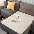 Waterproof and Anti-Slip Dog Bed Cover and Pet Blanket Sofa Pet Bed Mat ，car Incontinence Mattress Protectors Furniture Couch Cover for Most Cats Dogs, Pets（40x50-Ivory）