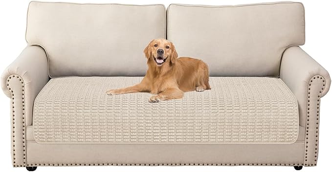 Muamar Dog Bed Cover Sofa Protector,Anti Slip Waterproof Sofa Covers for Living Room Couch Covers,Sofa Mat,Seat Cover, Dog Mat,Pet Pad for Furniture 1 Piece (40x60 inch, Cream White)