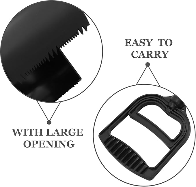 Cabilock Pet Poop Scoop Long Handle Dog Waste Picker Outdoor Cleaning Tool Black for Easy Pet Waste Pickup Random Color