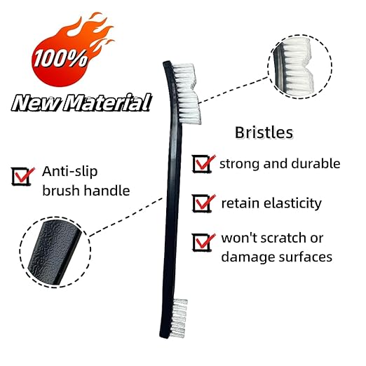 6-Pack Small Wire Brush Pro Kit: Nylon Bristles for Engines, Jewelry & Household Scrubbing – Chemical-Resistant & Heat-Resistant - Tackle Motorcycle Chains, Sinks & Sneakers, Gun Cleaning Brushes