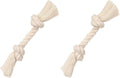 Mammoth Pet Products Dog,Flossy Chews 100-Percent Cotton White Rope Bone, Large, 14-Inch (10006V) (Pack of 2)