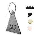 316 Surgical Grade Stainless Steel Personalized Dog & Cat ID Tags - Engraved Name or Text for Pet Collar Accessories, Original Funny Shapes (Triangular)