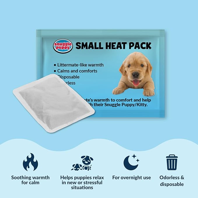 Snuggle Puppy Junior Heartbeat Puppy Toy - Heartbeat Puppy for Dogs - Pet Anxiety Relief and Calming Aid - Comfort Dog Toy - Behavioral Training and Sleep Aid Cuddle Buddy - Grey