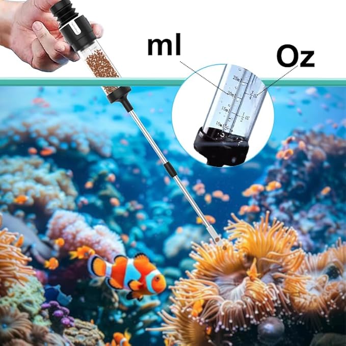 Carefree Fish Aquarium Precision Siphon Pipette Upgraded Turkey Baster Waste Remover Fish Feeder Feeding Coral Fish Tank Fertilizing Plants Feeding Tube Poop Collector 20Inch