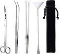 15in Aquascaping Tools, 4 in 1 Long Aquarium Tweezers Scissors Spatula, Stainless Steel Aquatic Plants Aquascaping Tools Set for Fish Starter Kits, Aquariums Tank and Terrarium