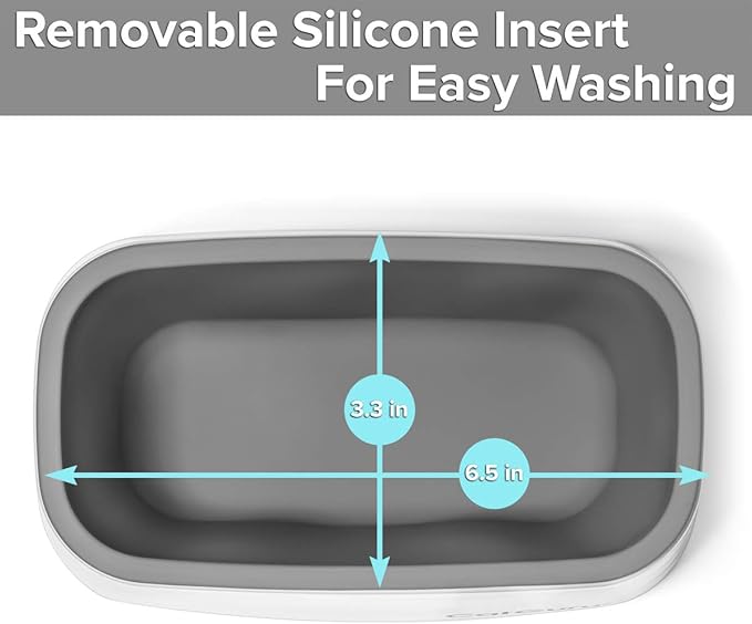 CatGuru Premium Cat Litter Scoop Holder – Heavy-Duty Scooper Storage Caddy, Scoop Stand for Kitty Litter Box, Fits Most Cat Litter Scoops (White)