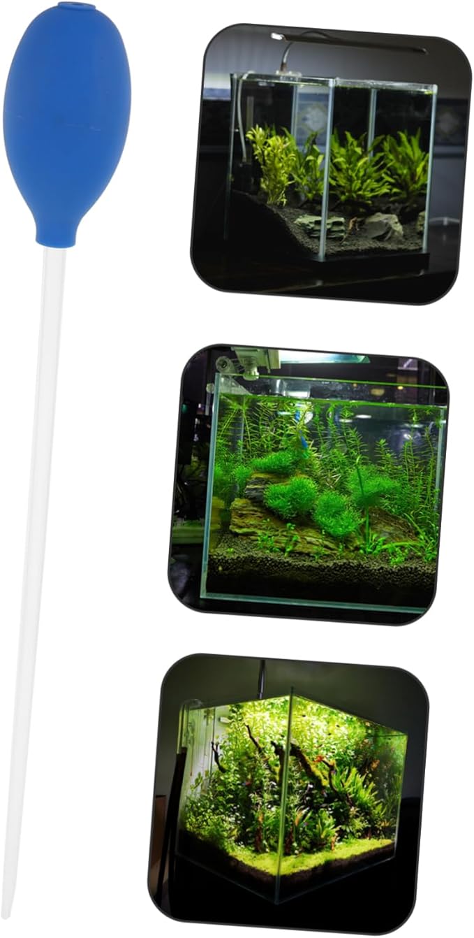 ibasenice Aquarium Excreta Cleaner Coral Feeding Tool and Water Changer Fish Tank Cleaner Durable for Easy Waste Removal and Precise Feeding