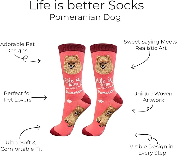 E&S Pets Pet Lover Socks - Dog & Cat Socks - Unisex Novelty Gifts
