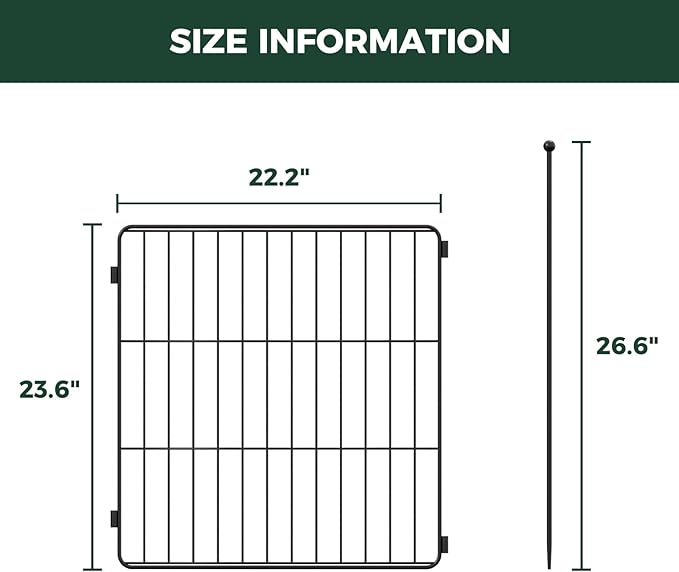 FXW MiniPaws Unleashed Dog Playpen, Expandable & Portable Design for Yard, RV Camping and Indoor Use, for Puppies and Small Dogs, 24-inch 4 Panels