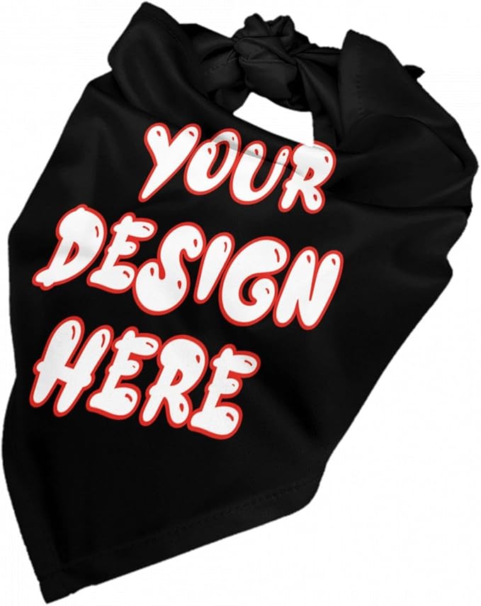 Custom Dog Bandana for Cat Dog Pet Add Your Design Personalized Neckwear Bandanas with Your Text Logo Image Customized Pet Scarf Funny Gifts Style 10