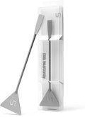 UNS Aquascaping Tools - Stainless Steel, Rust Resistant, Freshwater Planted Tank, Saltwater Reef Aquarium Maintenance Accessory - Substrate Shaping - Sand Flattener, Grey