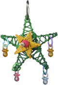Super Bird Creations SB586 X-mas Star Bird Toy, Small Bird Size, 4.5" x 3"